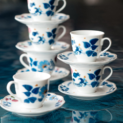 Набор чашек для эспрессо с блюдцами Poema Alchimia 100 мл, 12 предметов