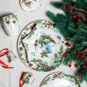 Блюдо-звезда Christmas Carols 24 см