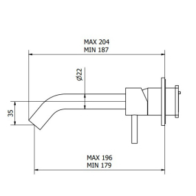 Внешняя часть iB Rubinetti Cake M3406WA смесителя для раковины, матовая теплая латунь