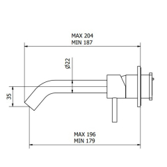 Внешняя часть iB Rubinetti Cake M3406WA смесителя для раковины, матовая теплая латунь