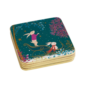 Набор подставок под кружку Woodland Tales 10,5х10,5 см, 4 шт