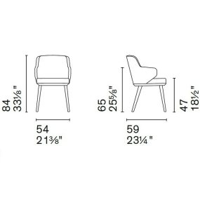 Стул Calligaris Foyer CS1889, Brick Red