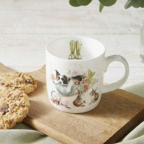 Кружка Sleeping on the Job (собака, кролики, кот, мыши) 310 мл