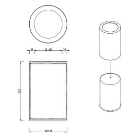 Корзина для мусора Decor Walther Basic 0615082, золото матовое