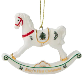 Елочная игрушка Spode Christmas Tree "Первая лошадка малыша" 7,5х10 см