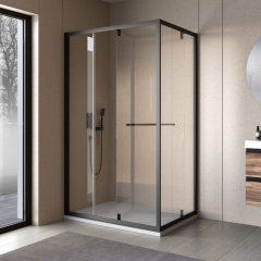 Душевое ограждение Kolpa-San Stellar DW 120X80, черный профиль, прозрачное стекло