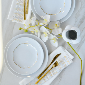 Тарелка салатная Sonetto Oro 23 см