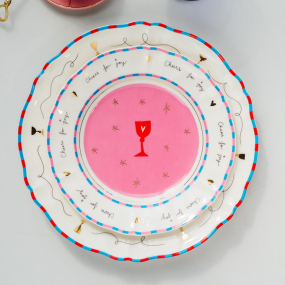 Тарелка салатная "Бокал" Il Frutto Della Passione 20,5 см