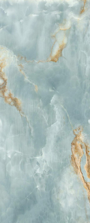 Керамогранит Imola The room 120х278 LPM, Onyx Aqua Blue Gold, 6,5 мм