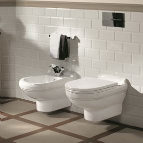 Унитаз подвесной Villeroy & Boch Hommage 60х37, CeramicPlus, 6661B0R1, с сиденьем
