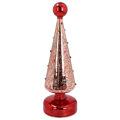 Фигурка с подсветкой "Елка" Christmas Toc 29 см, красная