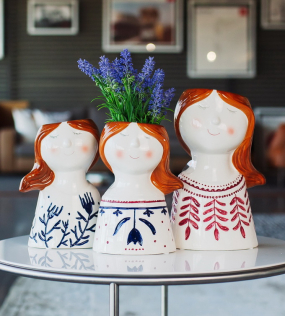 Ваза "Девушка с веточками" Ceramik Anacu 22 см