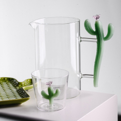 Стакан "Зеленый кактус" Desert Plants 350 мл 