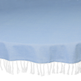 Скатерть круглая Textile Chambray Blue 170 см
