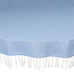 Скатерть круглая Textile Chambray Blue 170 см