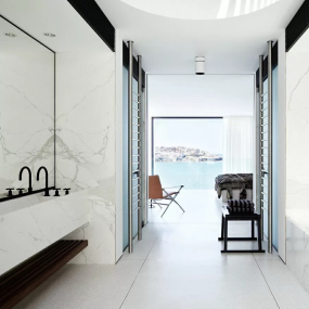 Керамогранит Laminam I Naturali 100х300, Bianco Lasa, 5,6 мм