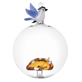 Елочный шар "Лежащий олененок" Woodland Tales 8 см