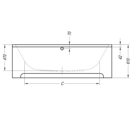 Ванна Kolpa-San Pandora 180x85, встраиваемая, белая