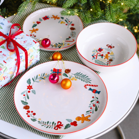 Набор посуды на 4 персоны Edge Carol, 12 предметов