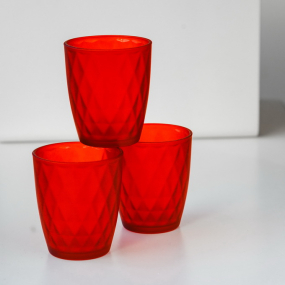 Набор стаканов Glass Rosso Matt 320 мл, 3 шт
