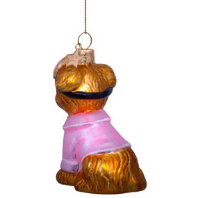 Елочная игрушка "Собачка в пижаме" 8,5 см