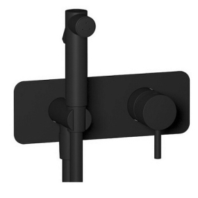 Смеситель для гигиенического душа iB Rubinetti MilanoTorino EMT706NP, черный матовый