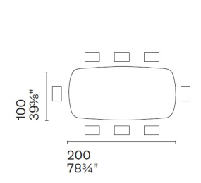 Стол Calligaris Calla 200(296)х100 CS4159-S, Calacatta Paonazzo