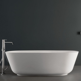 Ванна Antonio Lupi Baia 185х90, из материала Cristalplant, матовая, белая