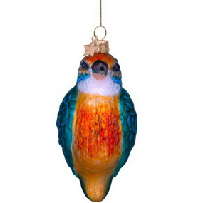 Елочная игрушка "Зимородок" 10 см