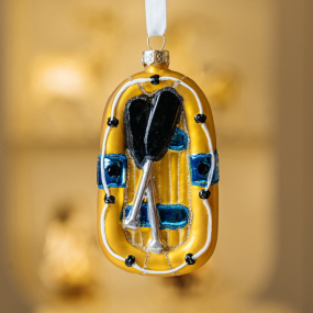 Елочная игрушка "Шлюпка" 10 см