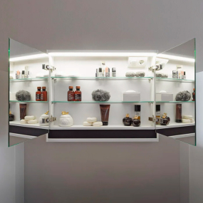 Зеркальный шкаф Kolpa-san Pandora TOP 75 LED WH, 75x60, с подсветкой, белый