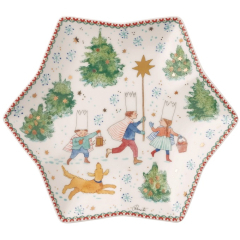 Блюдо-звезда Christmas games 24 см