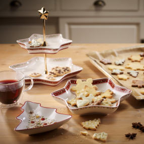 Этажерка Winter Bakery Delight 34 см, 2 уровня