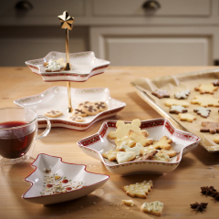 Этажерка Winter Bakery Delight 34 см, 2 уровня