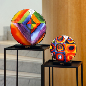 Ваза круглая "Цветной эскиз" 33,5 см