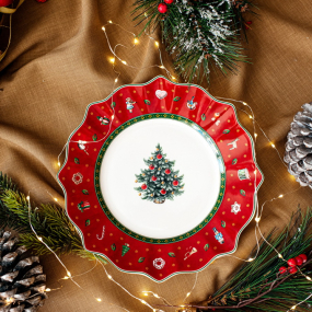 Тарелка салатная Toy’s Delight 24 см, красная