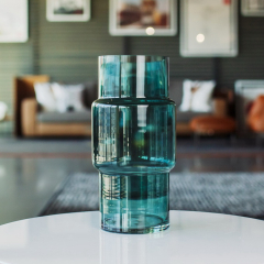 Ваза Glass Design Atmosphere 31 см, зеленая