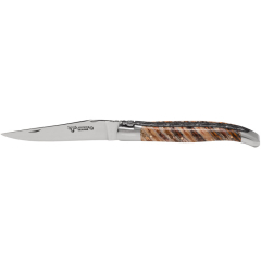 Нож карманный складной Pocket Knives 12 см, ручка - зуб мамонта (цвет карамельный)