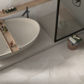 Керамогранит Imola The room 60х120 LP, Absolute White Onyx, 6,5 мм