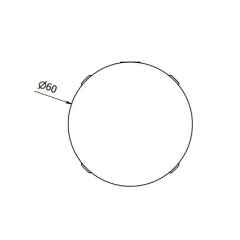 Внешняя часть iB Rubinetti Totem T0305BM смесителя, черный матовый