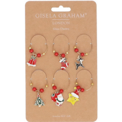 Набор колец для бокалов Cocktails For Christmas, 6 шт