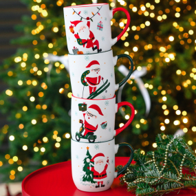 Кружка "Санта и гирлянда" 430 мл