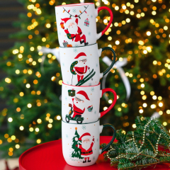 Кружка "Санта и елка" 430 мл