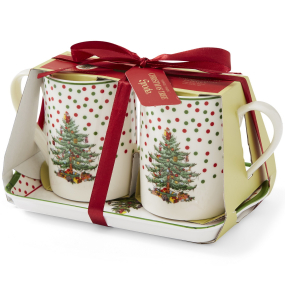 Набор кружек на подносе Christmas Tree 280 мл, 3 предмета
