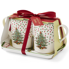 Набор кружек на подносе Christmas Tree 280 мл, 3 предмета
