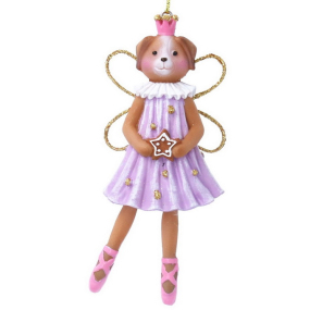 Елочная игрушка "Собака-балерина" 10 см