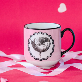 Кружка Herbariae 430 мл, розовая