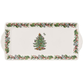 Блюдо для сэндвичей Christmas Tree 34 см, борт с орнаментом