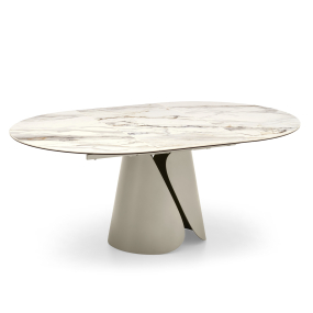 Стол Calligaris Tango 125(184)х125 CS4170, Calacatta Paonazzo