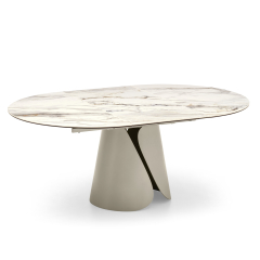 Стол Calligaris Tango 125(184)х125 CS4170, Calacatta Paonazzo